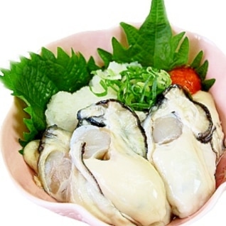 絶品☆生牡蠣のおろしポン酢